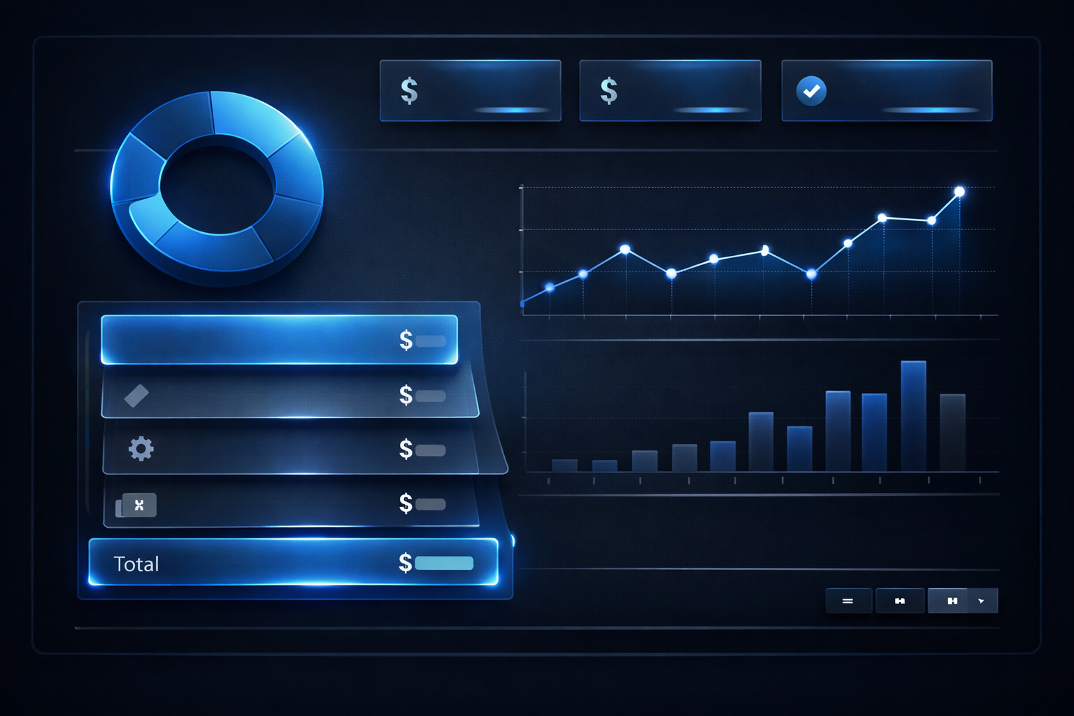Transparent payment breakdown dashboard